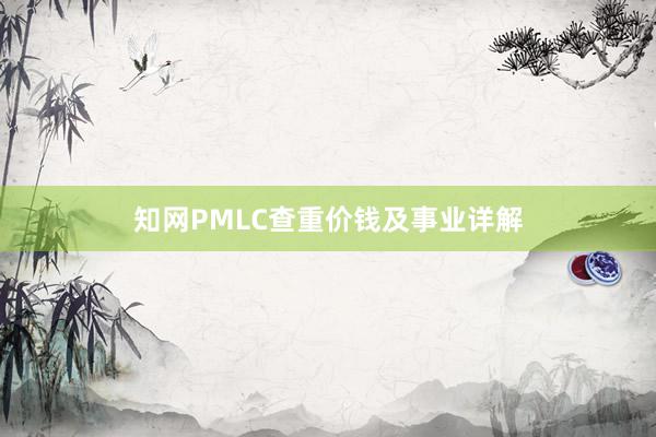 知网PMLC查重价钱及事业详解